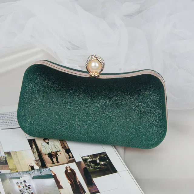 Green Shoulder Bags for Women - Luxury Designer Clutch